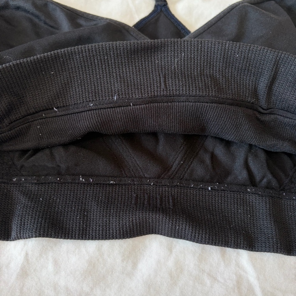 Black Racerback Bralette/Basic Black Bra - Picture 5 of 5